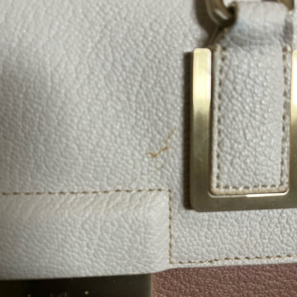 Calvin Klein Tan and Cream Satchel with Structured Design - Picture 14 of 16